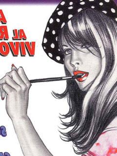 12P Frisky chick gets screwed at porn comics lunch