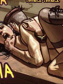 12P Hot captain and wild passengers take a comics tour