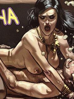 12P Hot captain and wild passengers take a comics tour