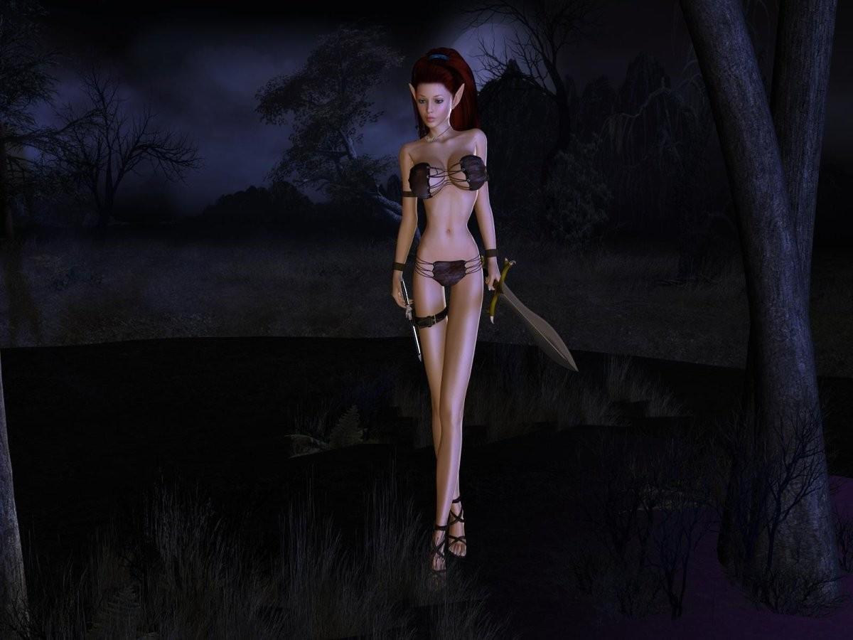 15P Legge teen elf with puffy nipples gets hard fucked by a demon with a long cock