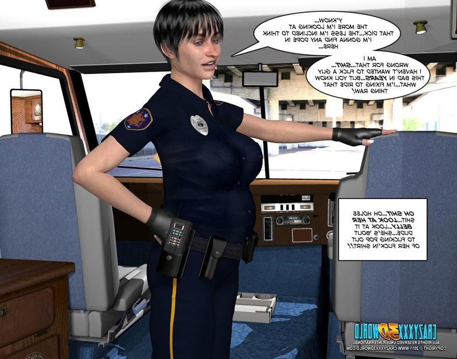 16P Teen guy with big cock fucking horny busty cop