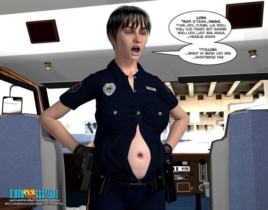 16P Teen guy with big cock fucking horny busty cop