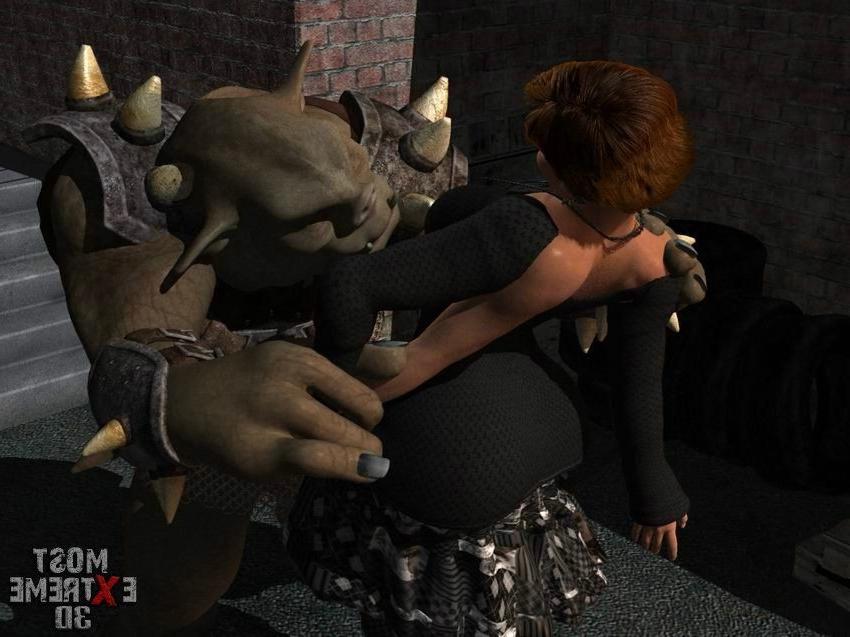 16P Black chick gets hard fucked by a troll with very huge cock