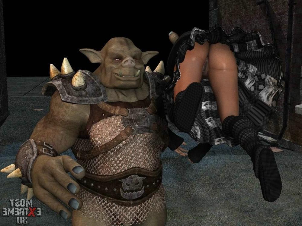 16P Black chick gets hard fucked by a troll with very huge cock