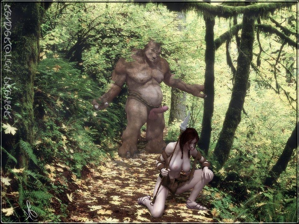 16P Horny monster hard fucks lovely 3d teen girls
