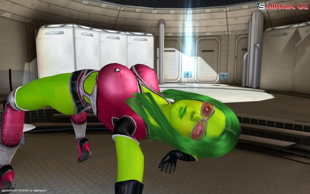 16P Space lesbos licking their cunts in zero gravity