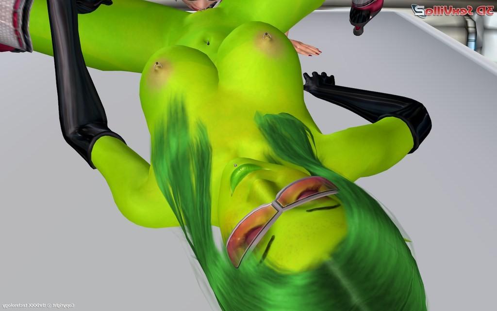 16P Space lesbos licking their cunts in zero gravity