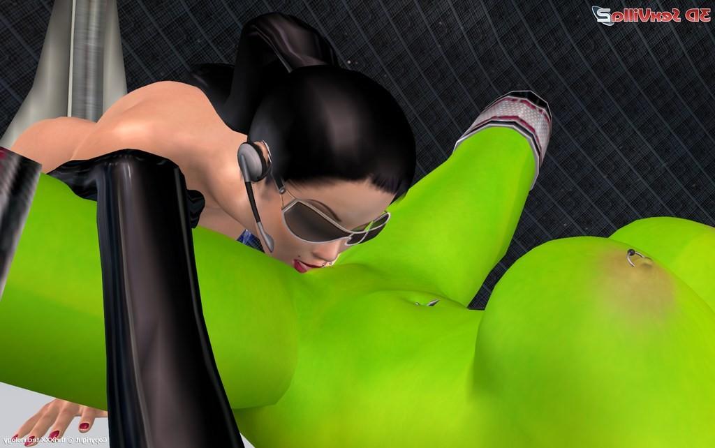 16P Space lesbos licking their cunts in zero gravity