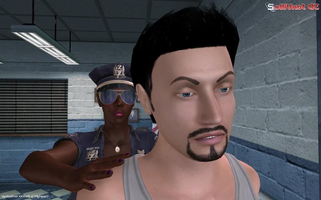 16P Animated guy gets cock tortured by the police