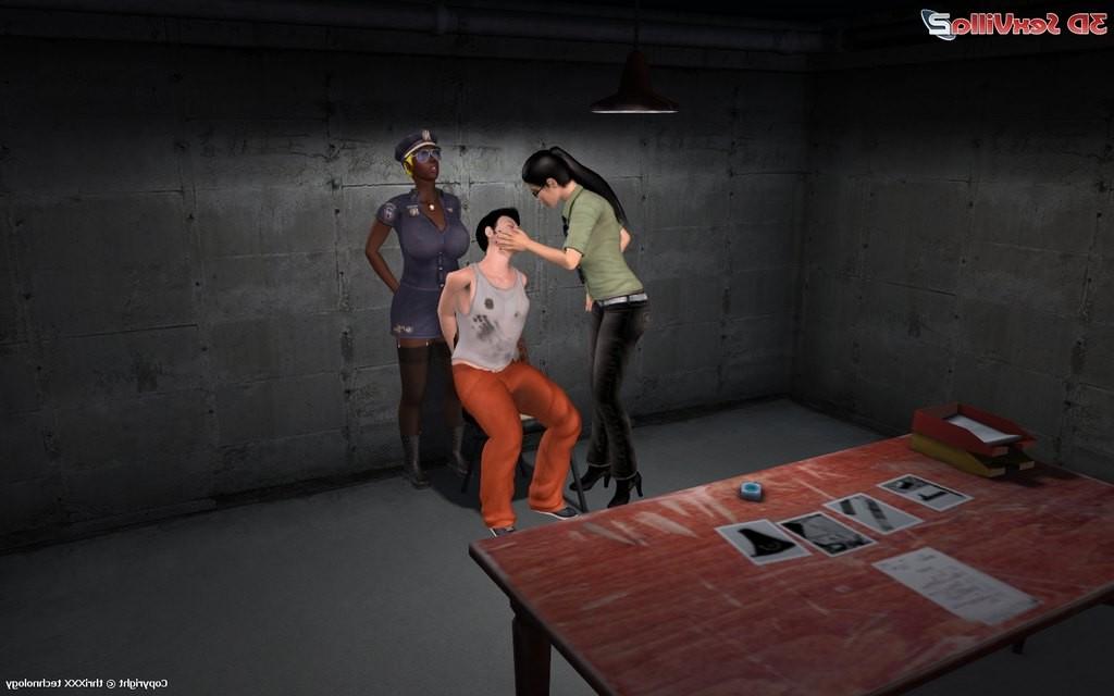 16P Animated guy gets cock tortured by the police