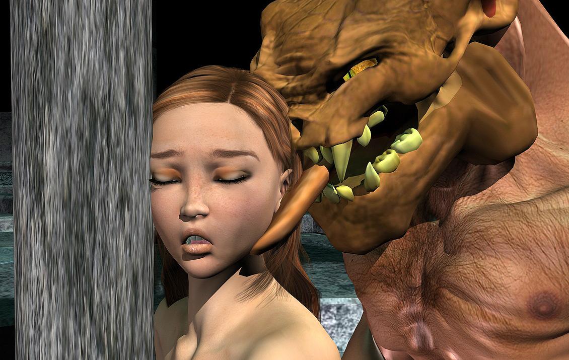 16P Stunning 3d girls enjoying hard cocks of different creatures