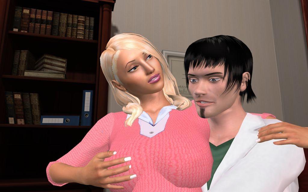 16P 3d animated sex with a doctor in his practice