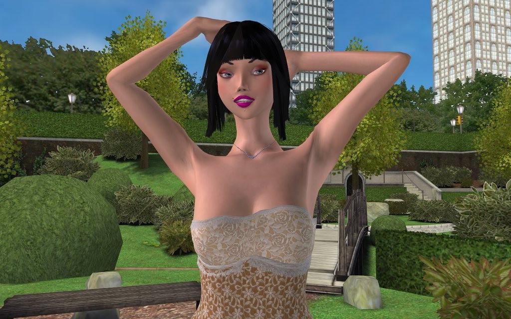 16P 3d animated couple has shameless oralsex in a park