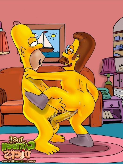 10P The Simpsons try gay sex  - Brutal gay Sin City