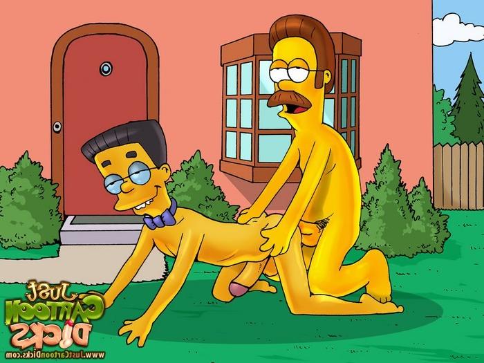 10P The Simpsons try gay sex  - Brutal gay Sin City