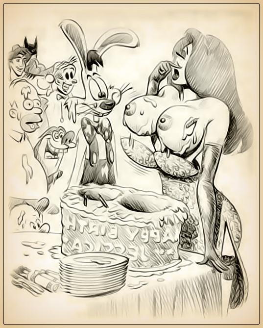 12P Our toon babes love Beasts huge monster cock