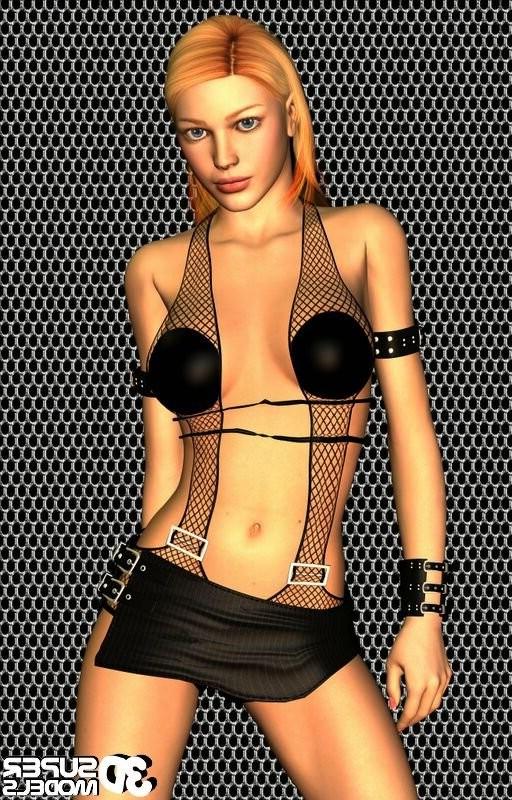 16P Animated party babe dances in her very sexy outfit