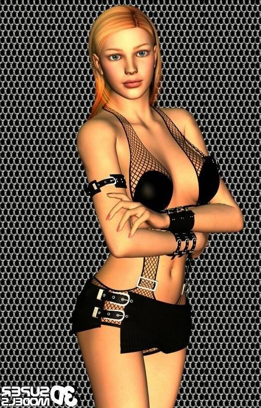 16P Animated party babe dances in her very sexy outfit