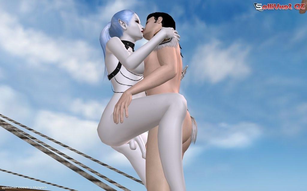 16P 3d anal sex on a pirate ship with a shemale demon