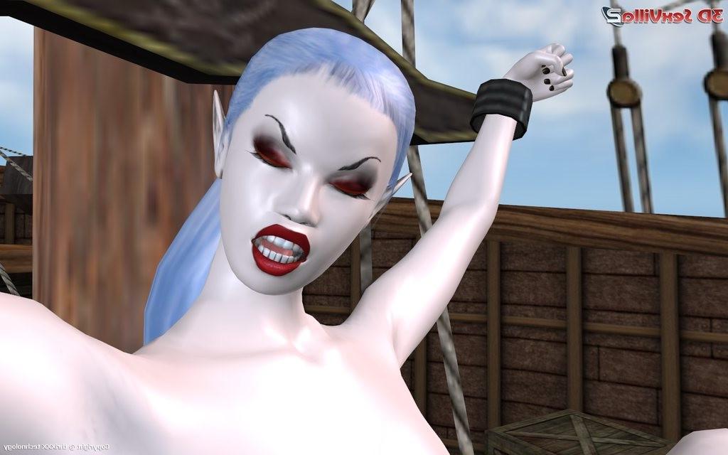 16P 3d anal sex on a pirate ship with a shemale demon