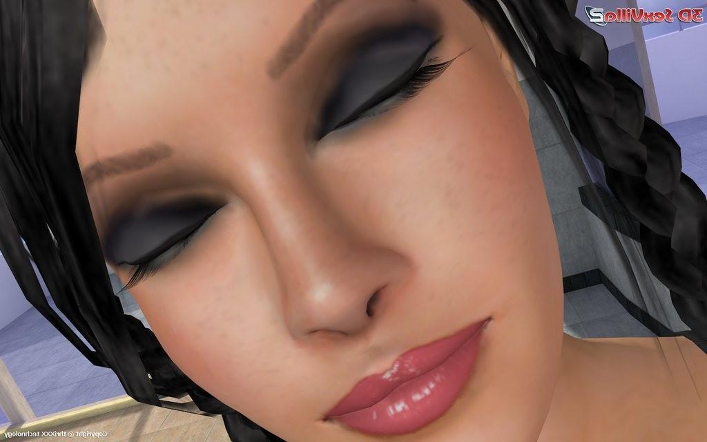 16P Animated cyber babe gets it point of view style