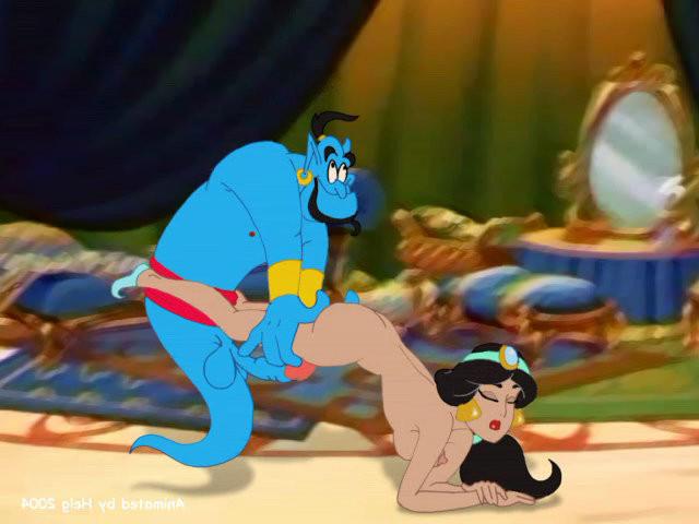 12P Princess Jasmine blowjobbing then getting attacked