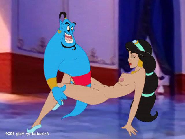 12P Princess Jasmine blowjobbing then getting attacked