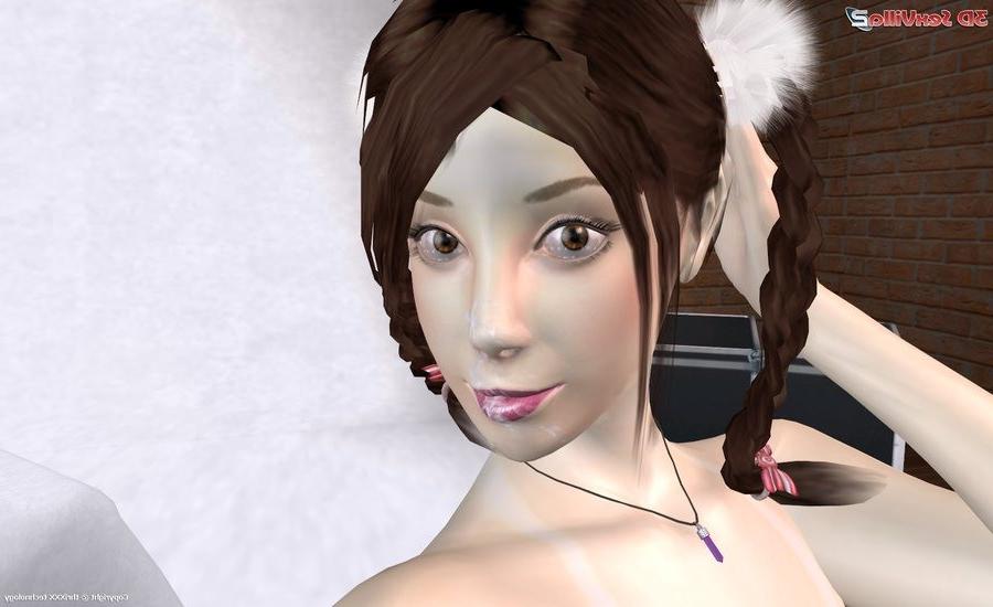 16P Animated interracial sex with a sexy asian babe