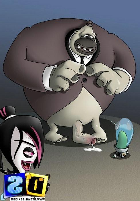 16P The Flintstones family and other nasty toons fucking in living room