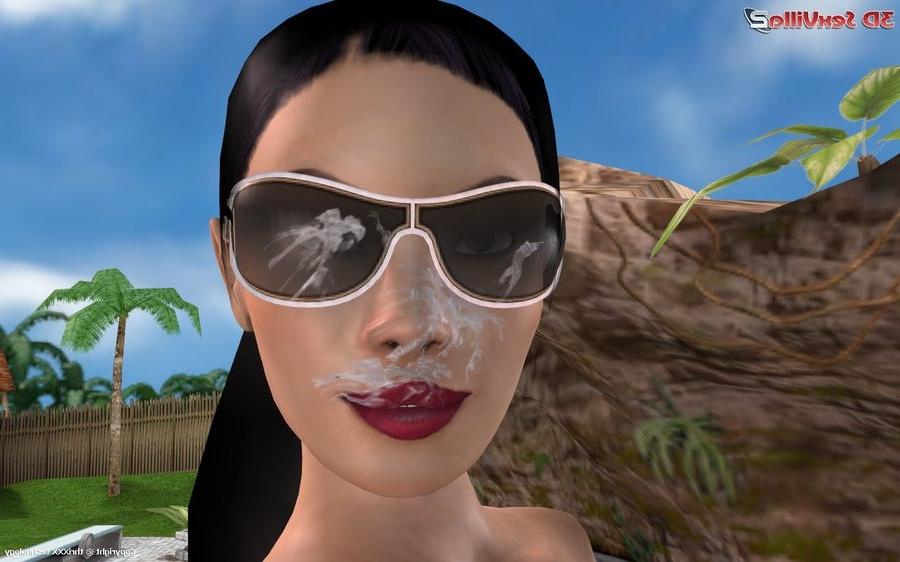 16P 3d animated asian babe swallows huge black meat