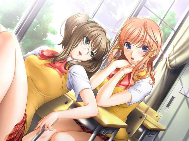 12P Anime Chick posing naked and getting forced to blow