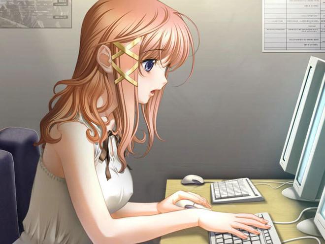12P Anime Chick posing naked and getting forced to blow