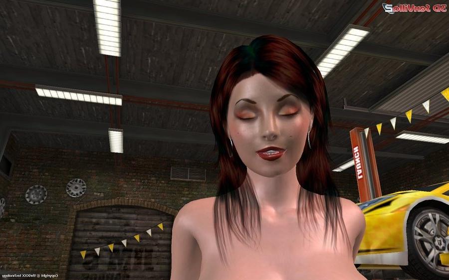 16P Animated beauty fucked and creamed in a garage