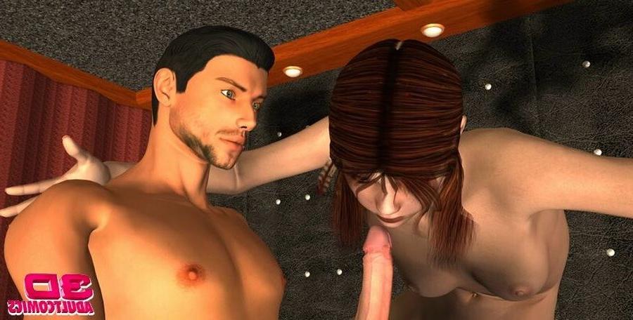 12P Horny animated couple fucks in various positions