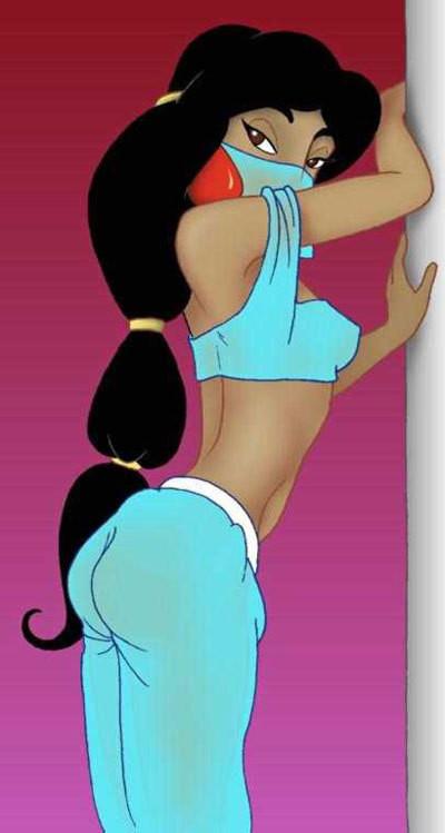 12P Princess Jasmine getting cum blasted and getting off