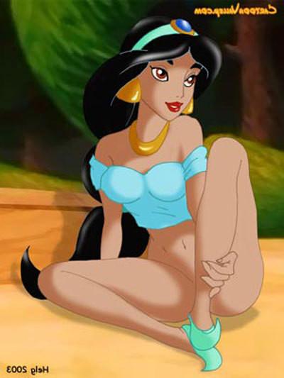 12P Princess Jasmine getting cum blasted and getting off