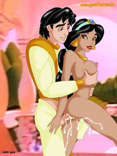 12P Princess Jasmine getting cum blasted and getting off