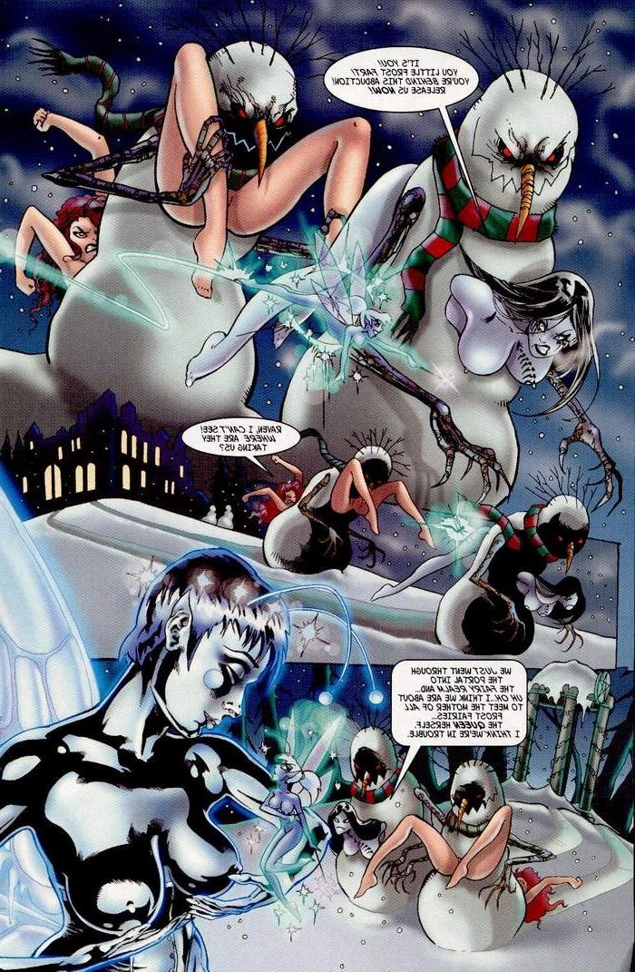 12P Anime comics of witch of black rose and frosty fairy