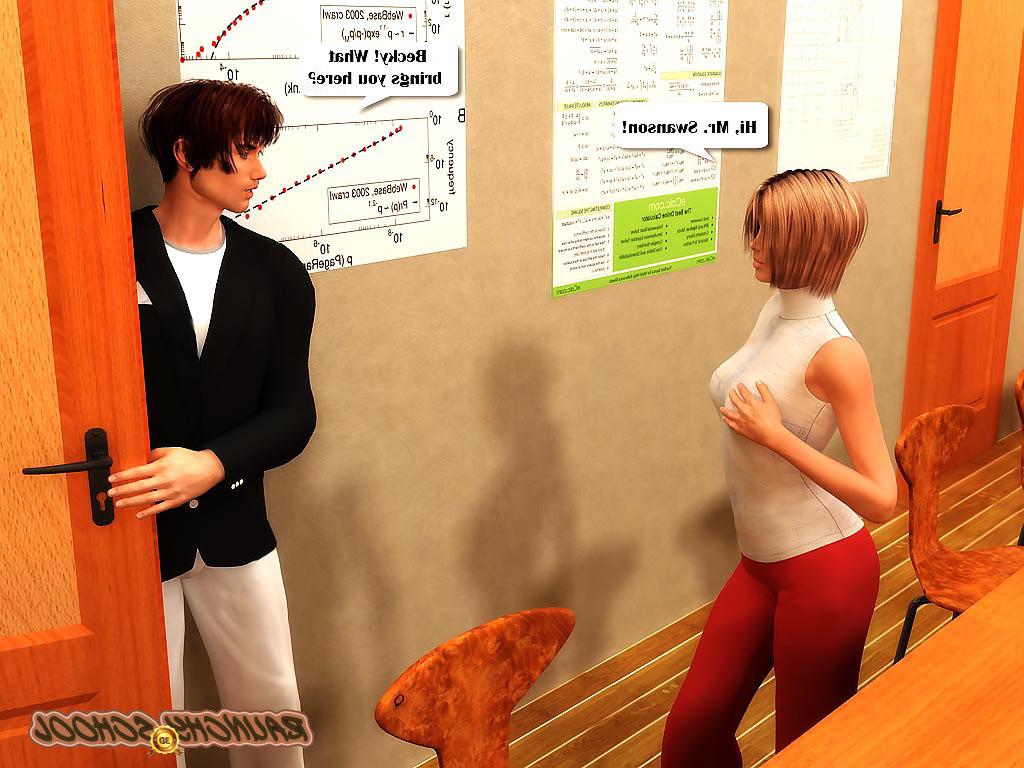 12P Guy spies on hot coed nailed by horny male teachers