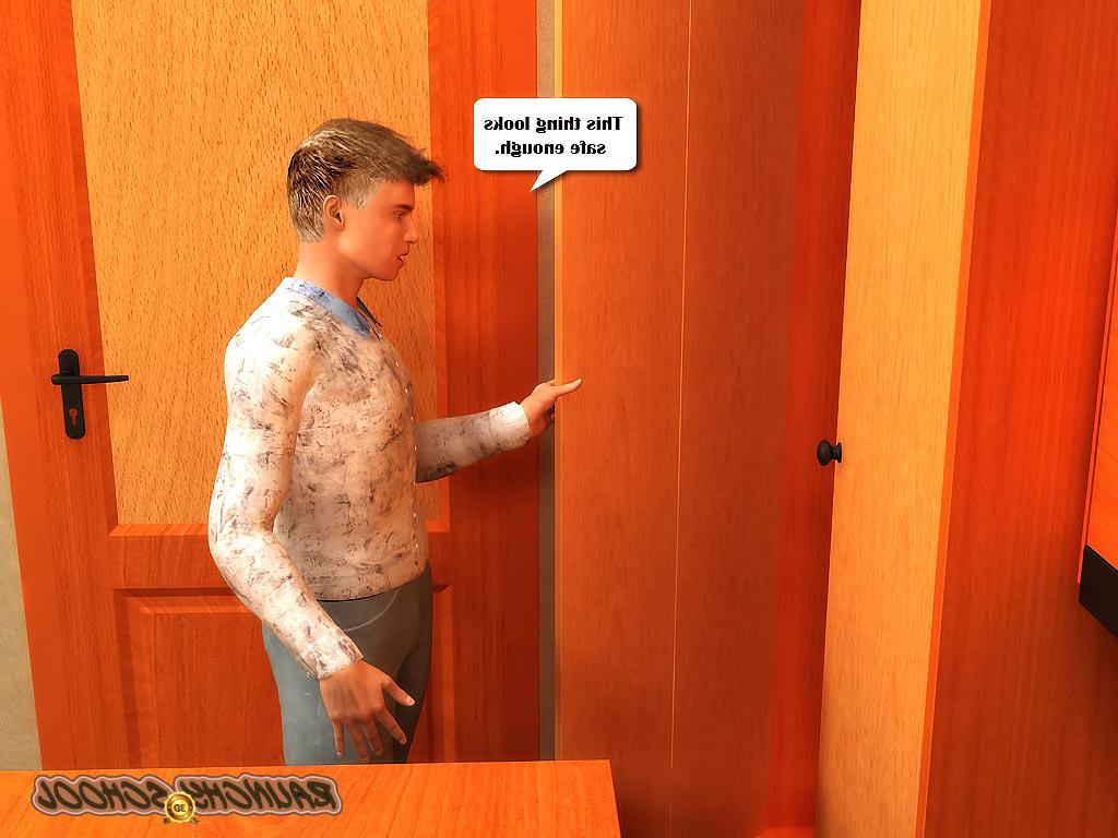 12P Guy spies on hot coed nailed by horny male teachers