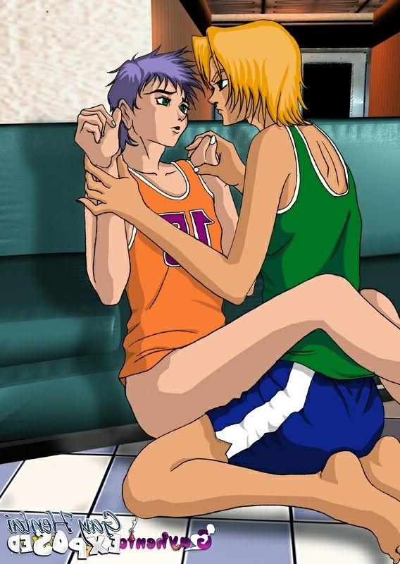 12P Hefty blonde hentai gay riding anally a monster penis outdoors
