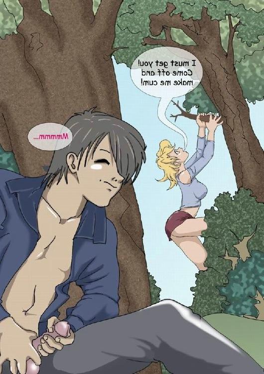 15P Porn comics with two sexy chicks going to the park and get fucked