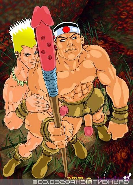 12P Naughty anime gay gets sucked by a shit load of hoses