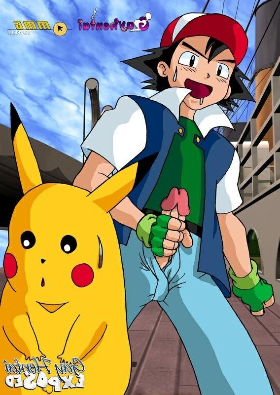 12P Sensual hentai gays kissing and touching their large dicks outdoors