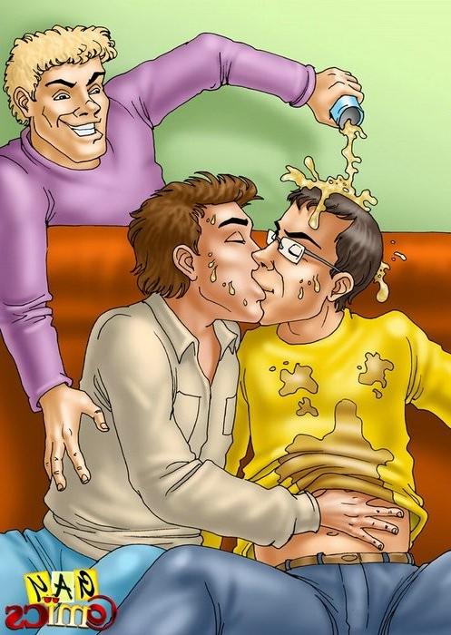 12P A bunch of horny gay studs shagging like rabbits in heat