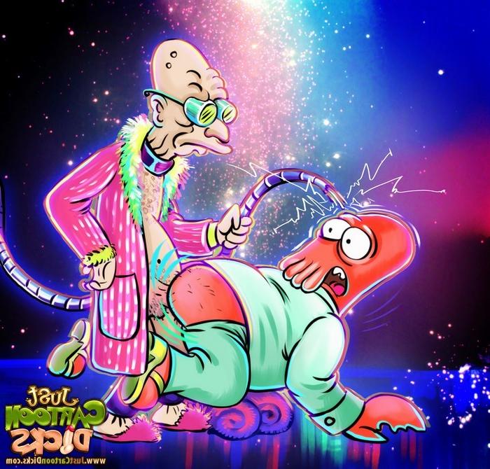 10P Gay twink from FLCL and Kinky Futurama gays
