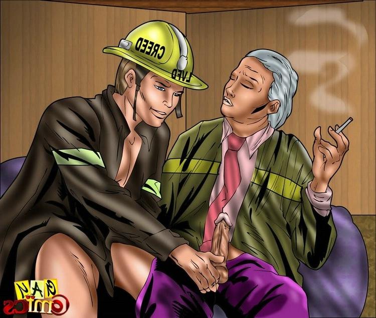 12P Gay firemen savoring each others shlongs before wild anal sex