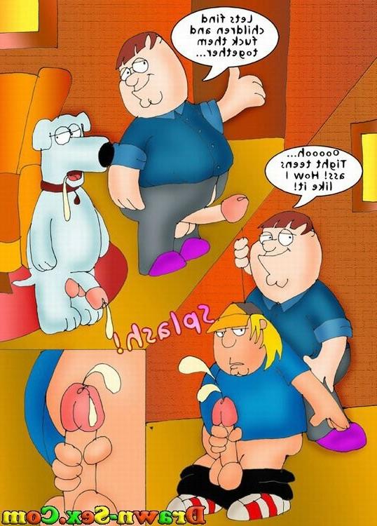 16P Family guy fucking his wife and all the family fucking hard