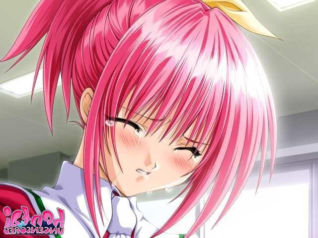 15P Pink haired anime girl getting used