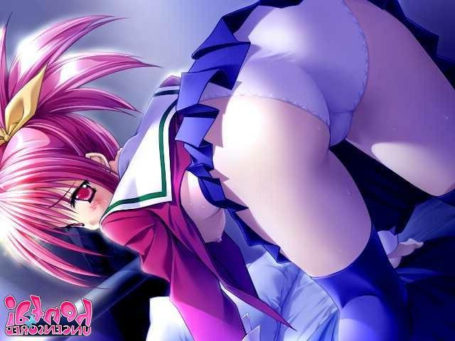 15P Pink haired anime girl getting used